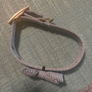 Striped Gray Boots&Barkley Dog Collar